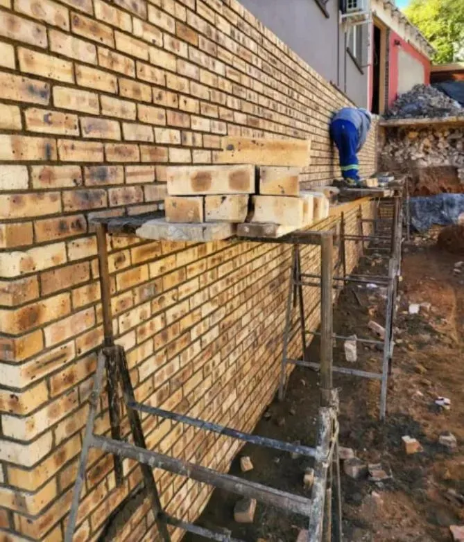 Brick wall construction
